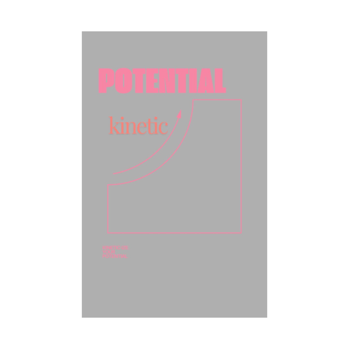 Vertical Posters - Physics and Engineering Pun about Energy - Grey