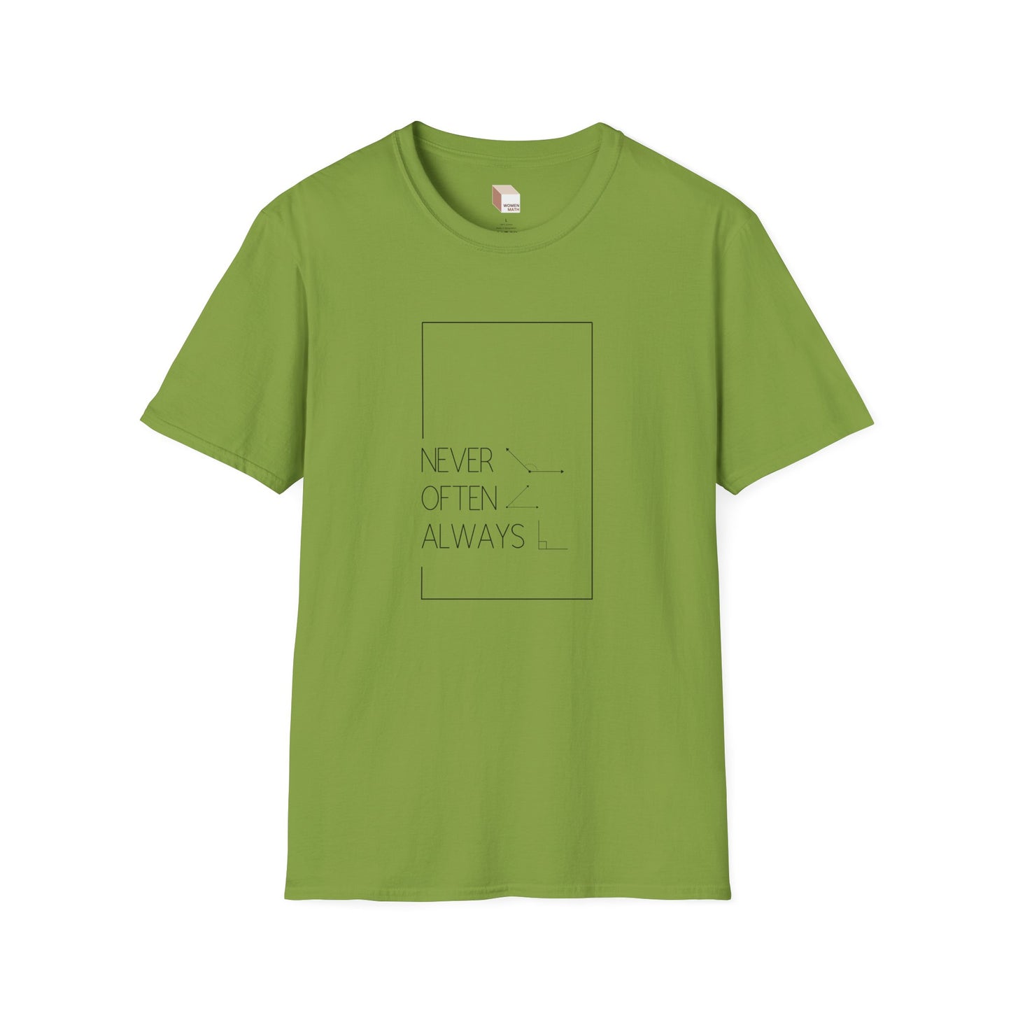 Geometric Pun T-Shirt Light Rarely Obtuse Often Acute Always Right