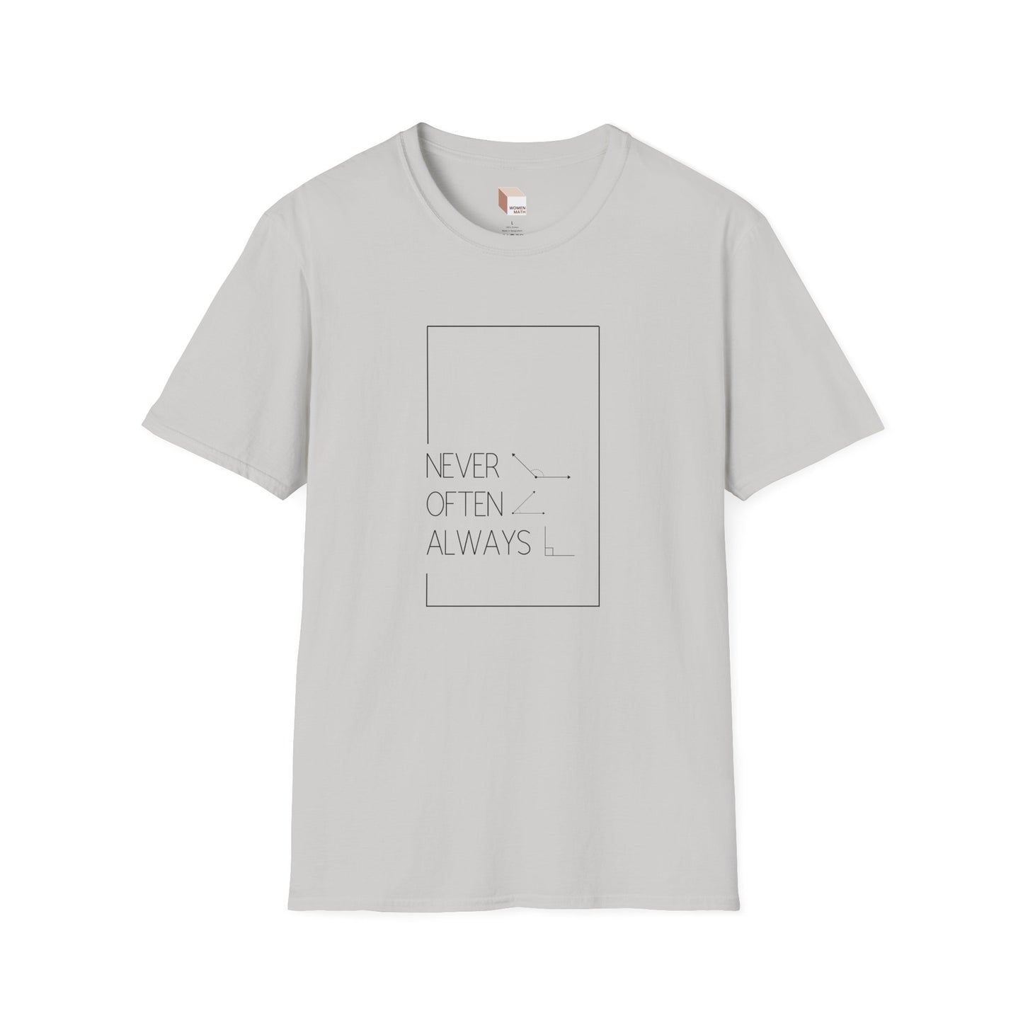 Geometric Pun T-Shirt Light Rarely Obtuse Often Acute Always Right