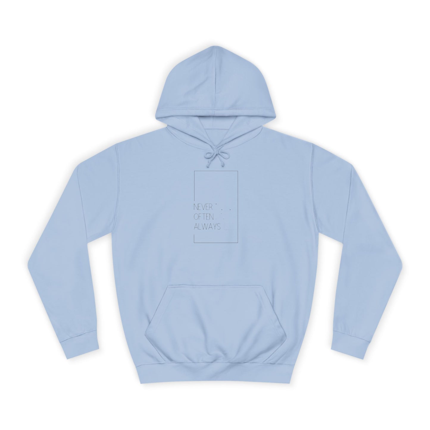 Geometric Puns College Hoodie for Women - White Text