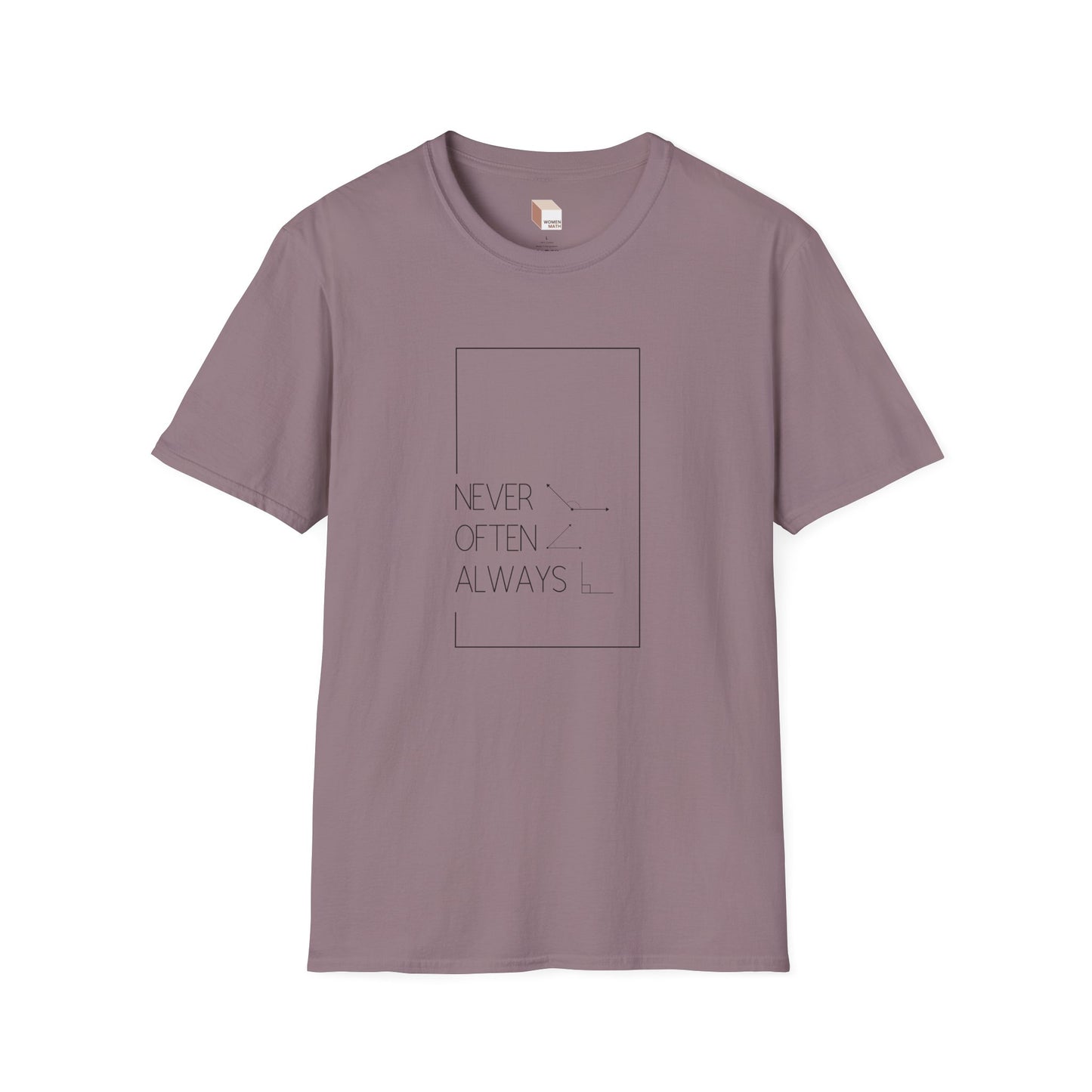 Geometric Pun T-Shirt Light Rarely Obtuse Often Acute Always Right