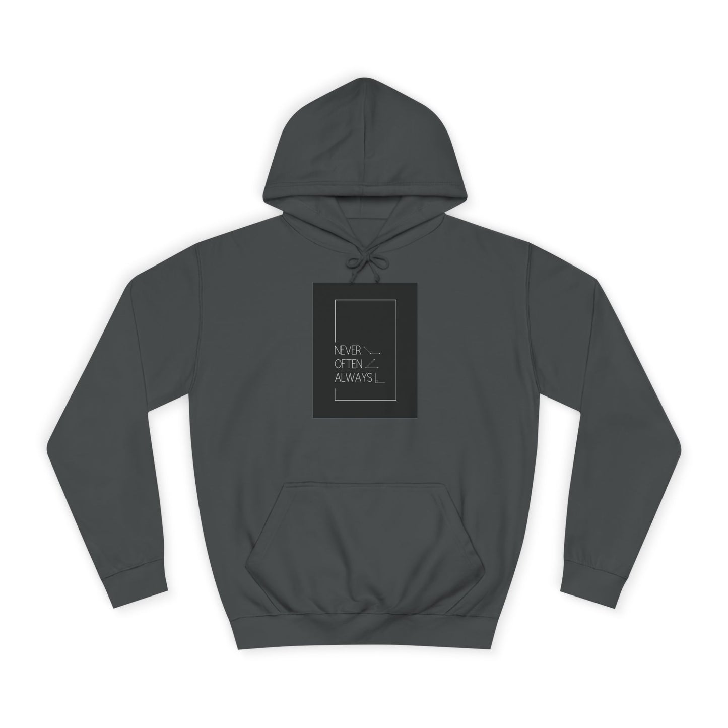 Geometric Puns College Hoodie for Women