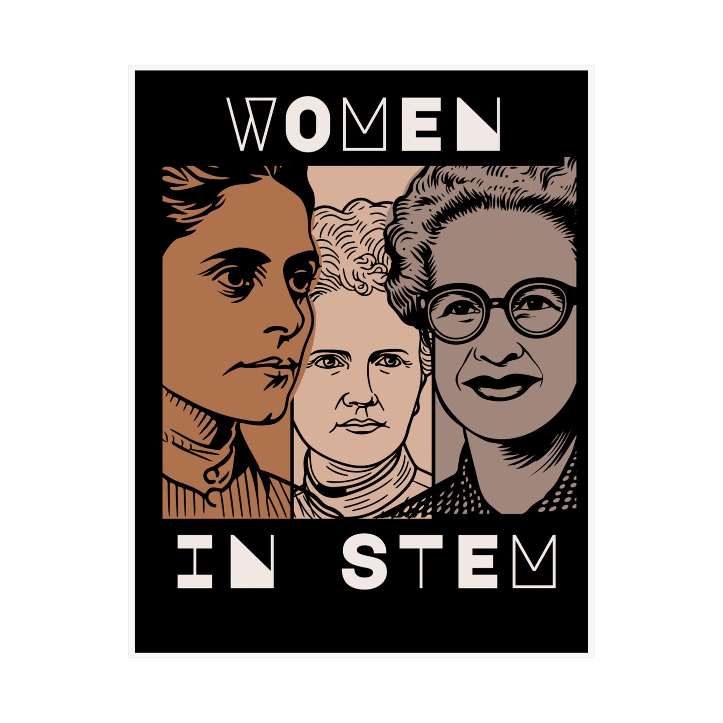 STEM Women Vertical Poster