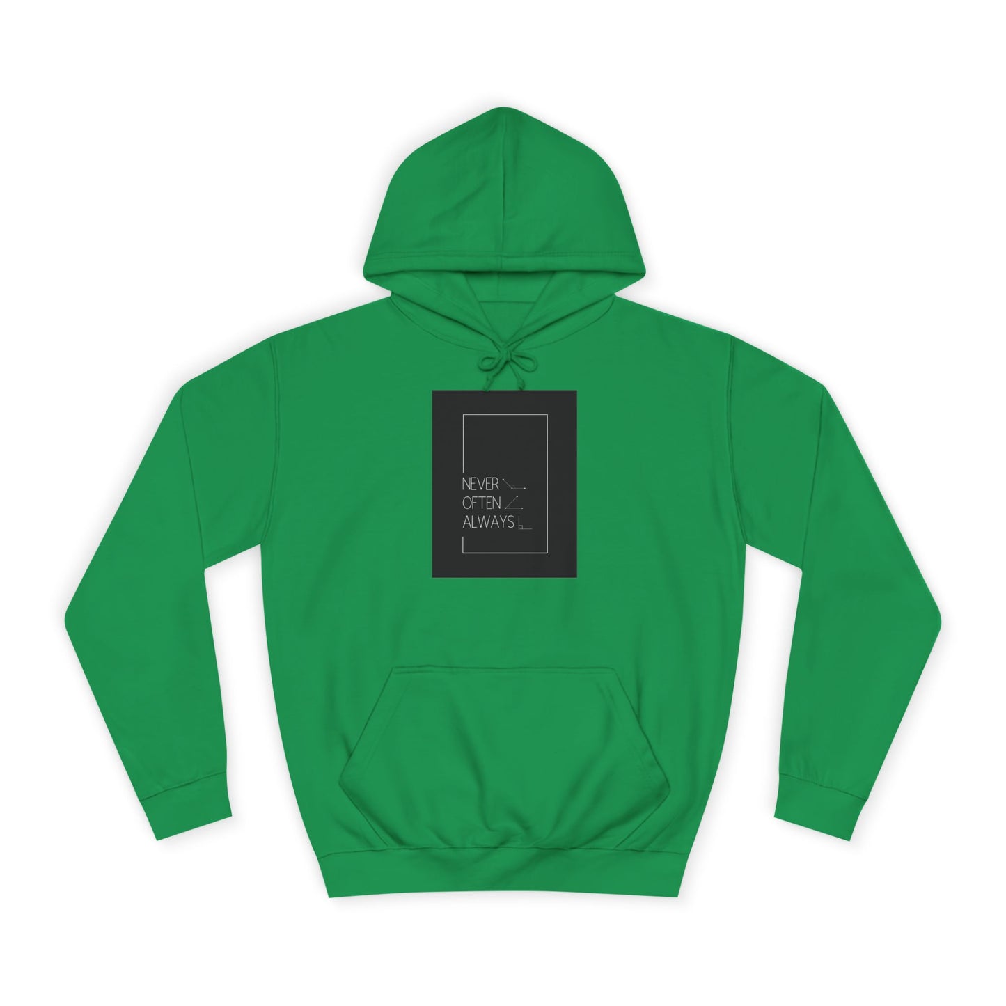Geometric Puns College Hoodie for Women