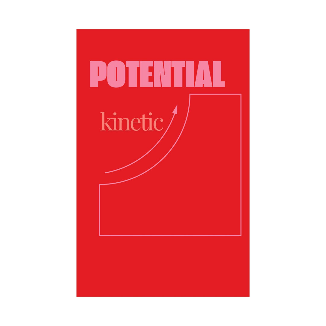 Vertical Posters - Physics and Engineering Pun about Energy - Red