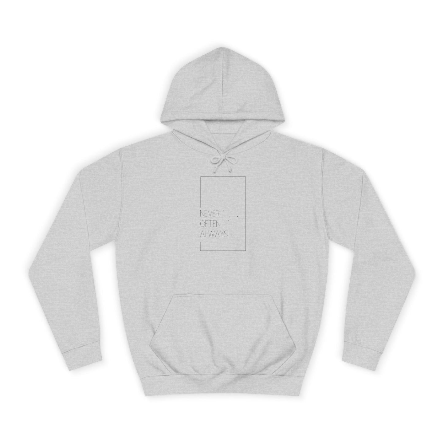 Geometric Puns College Hoodie for Women - White Text