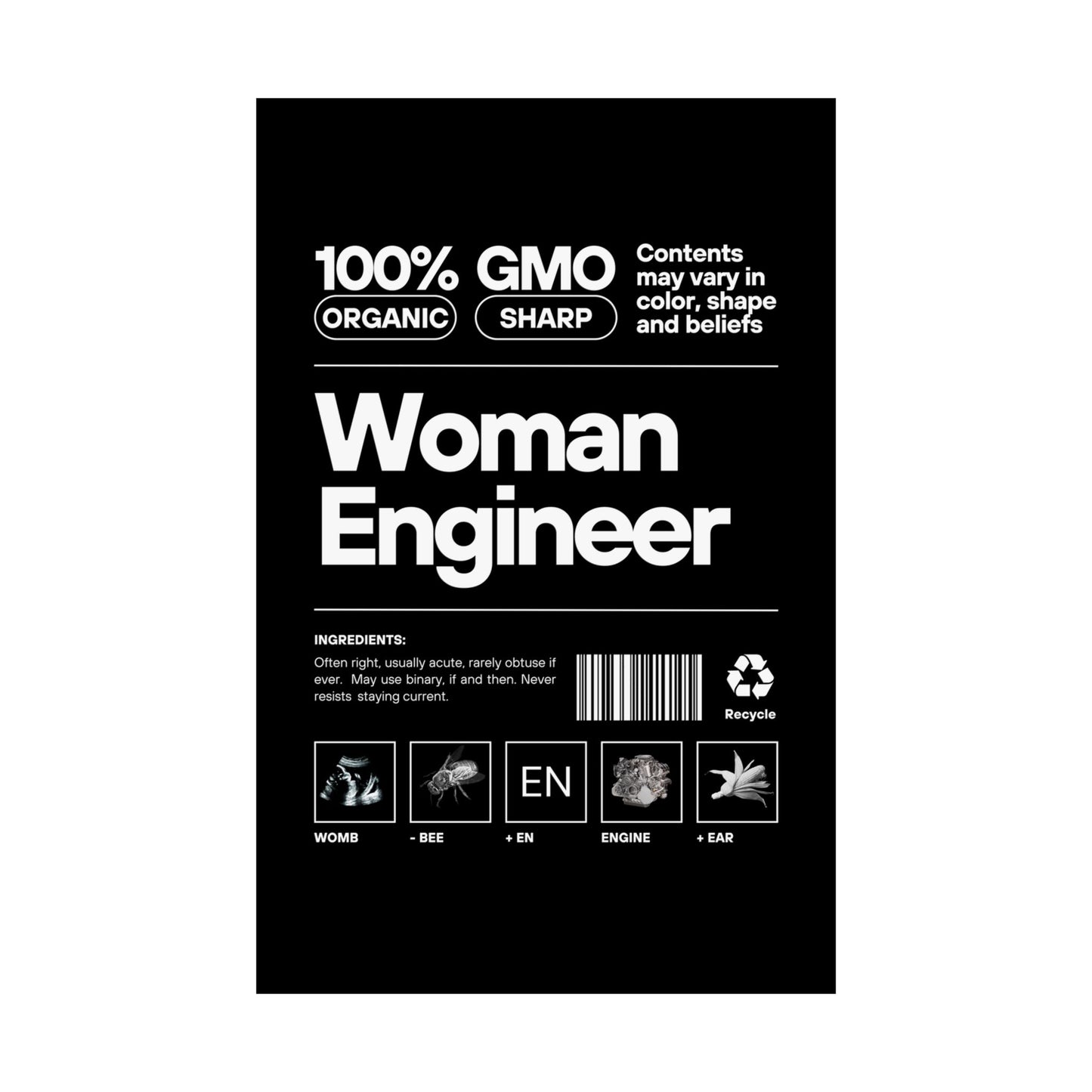 Woman Engineer Poster
