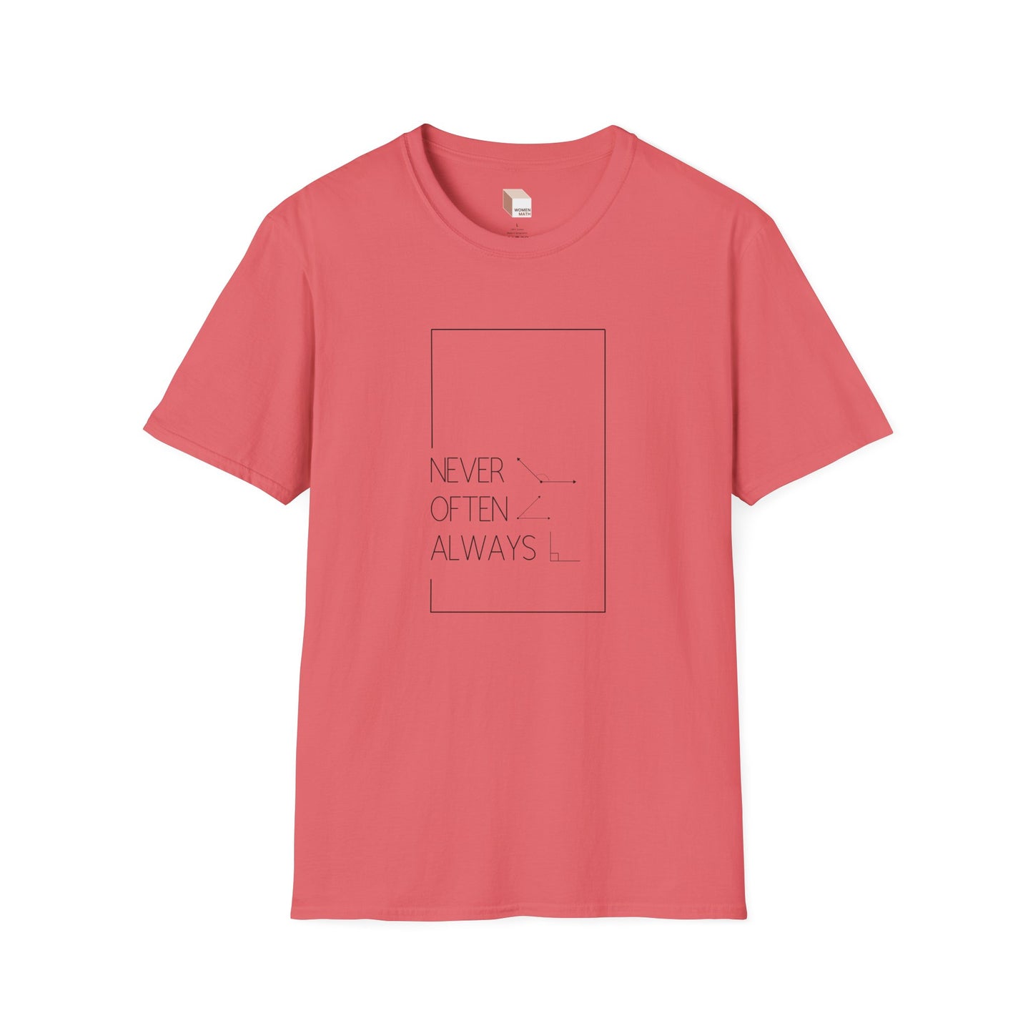 Geometric Pun T-Shirt Light Rarely Obtuse Often Acute Always Right
