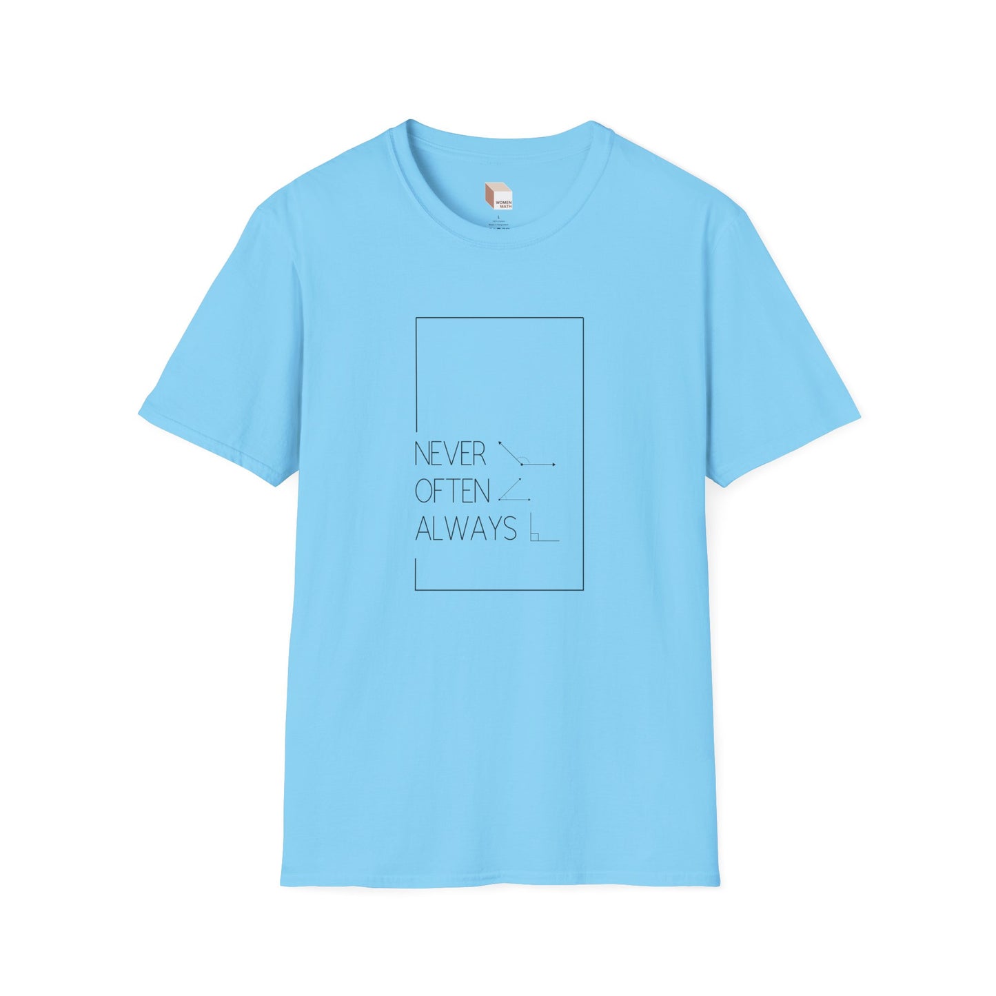 Geometric Pun T-Shirt Light Rarely Obtuse Often Acute Always Right
