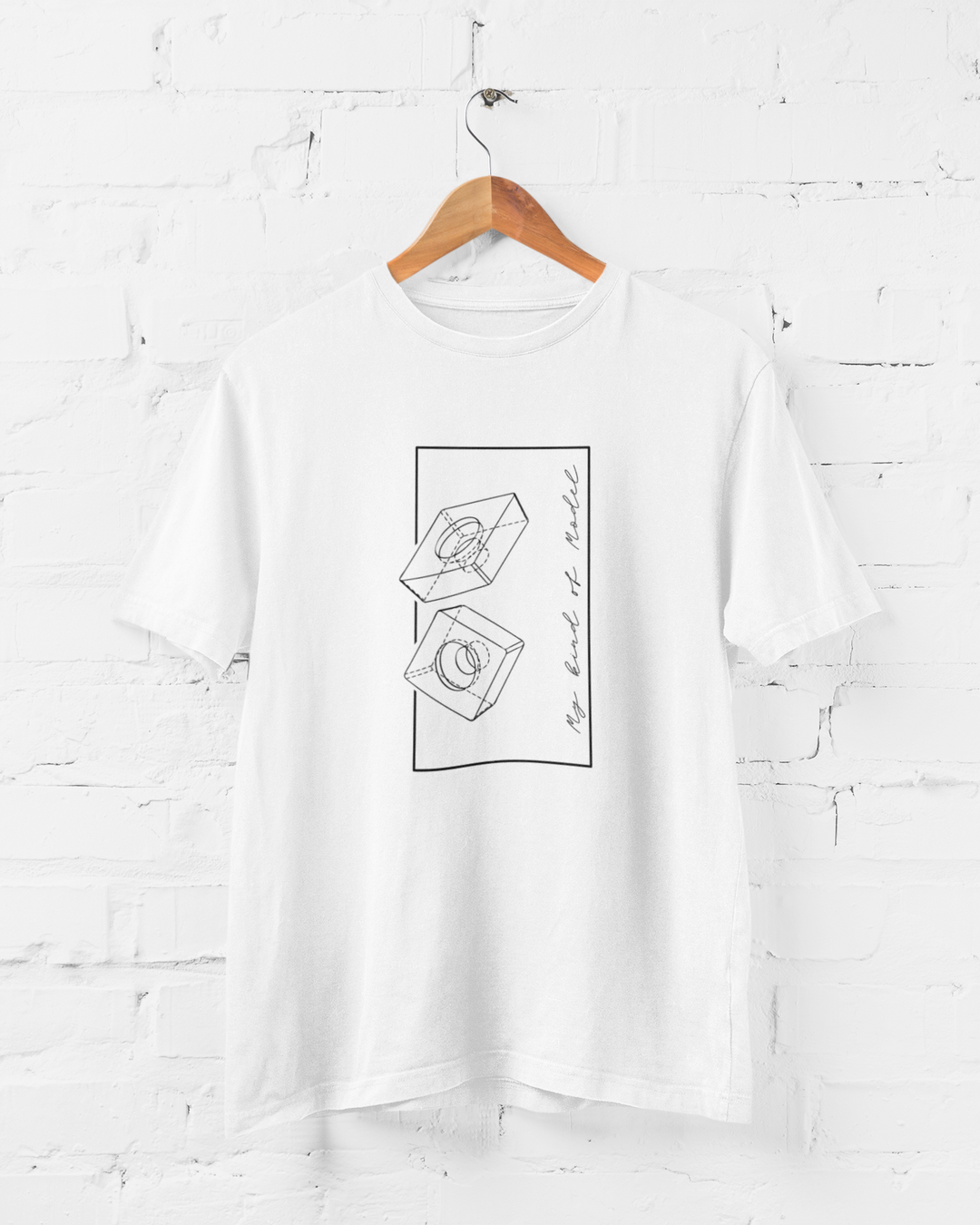 3D Model Pun. Engineer's T-Shirt - colored tees