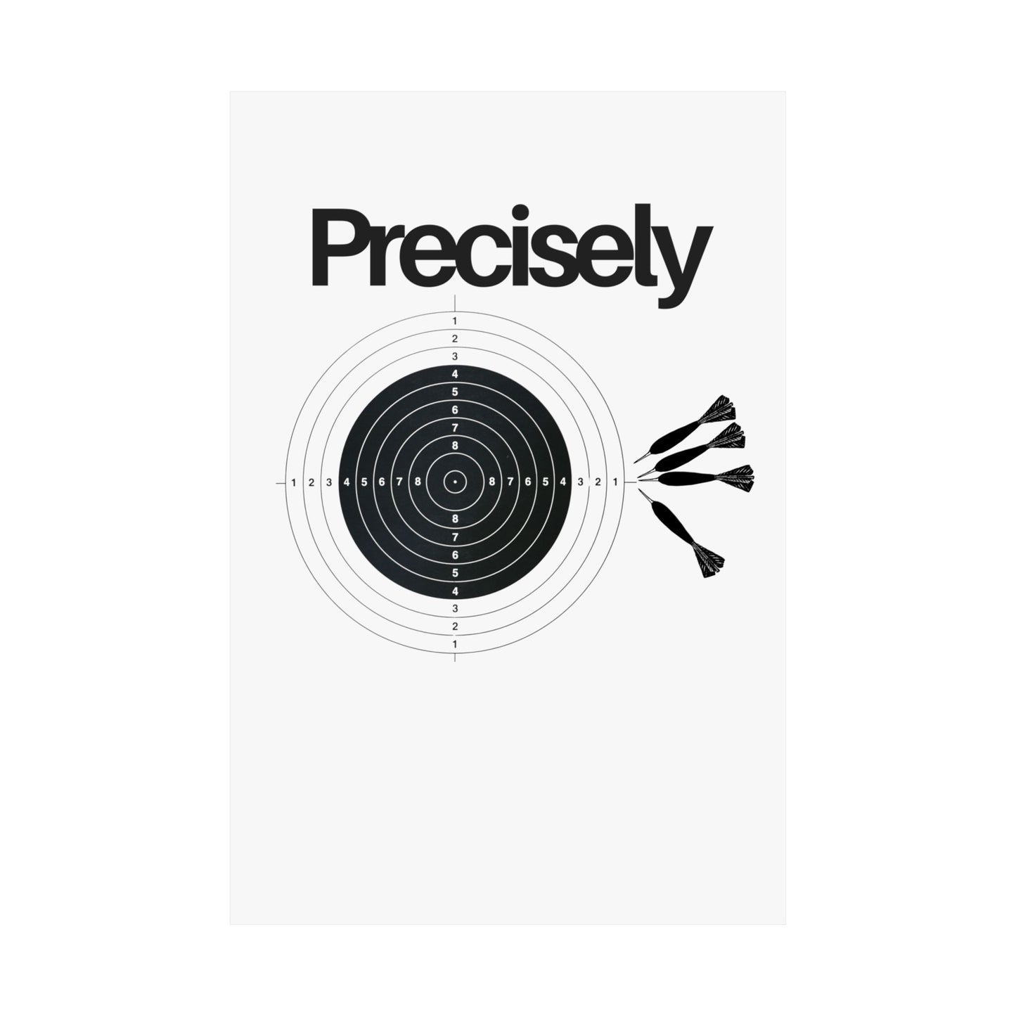 Vertical Posters - Precision Physics Pun Matte Design