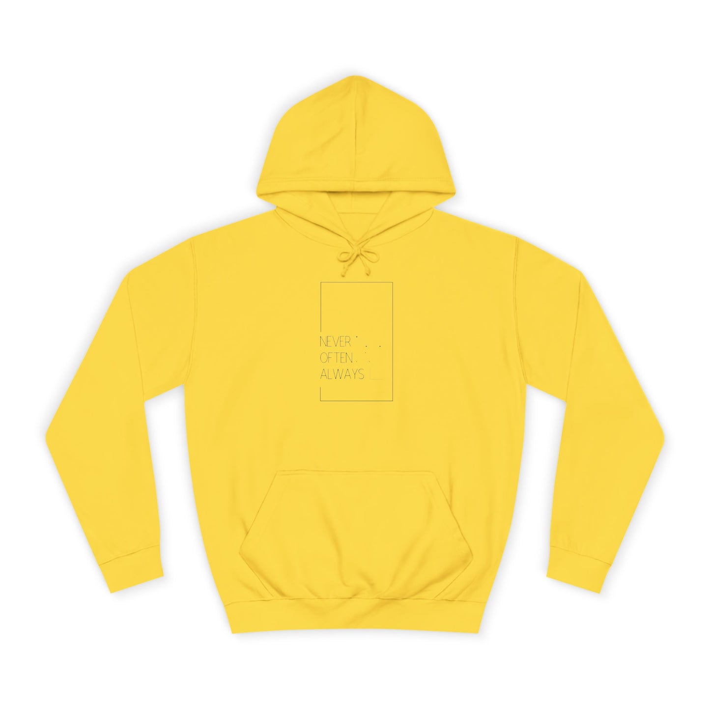 Geometric Puns College Hoodie for Women - White Text