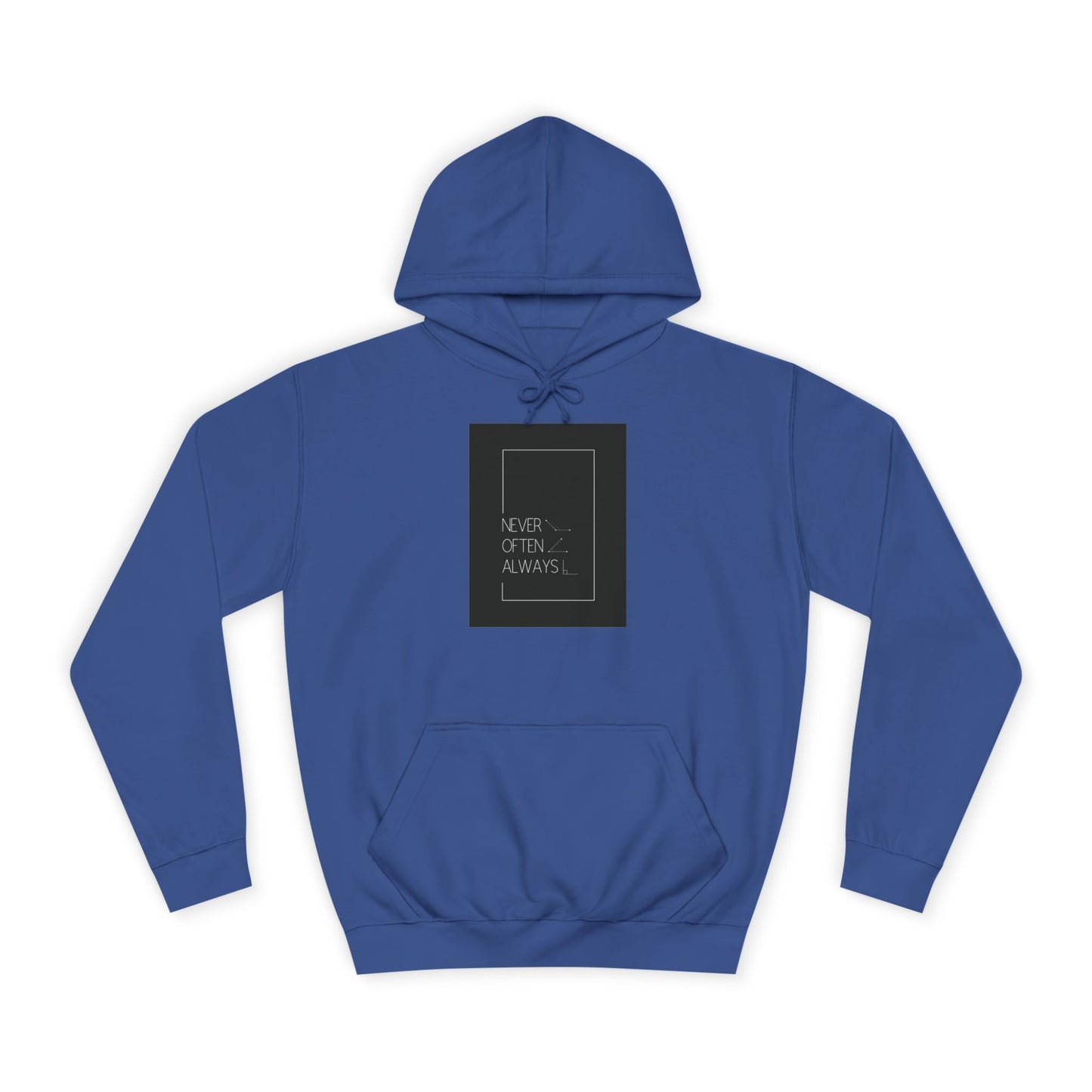Geometric Puns College Hoodie for Women