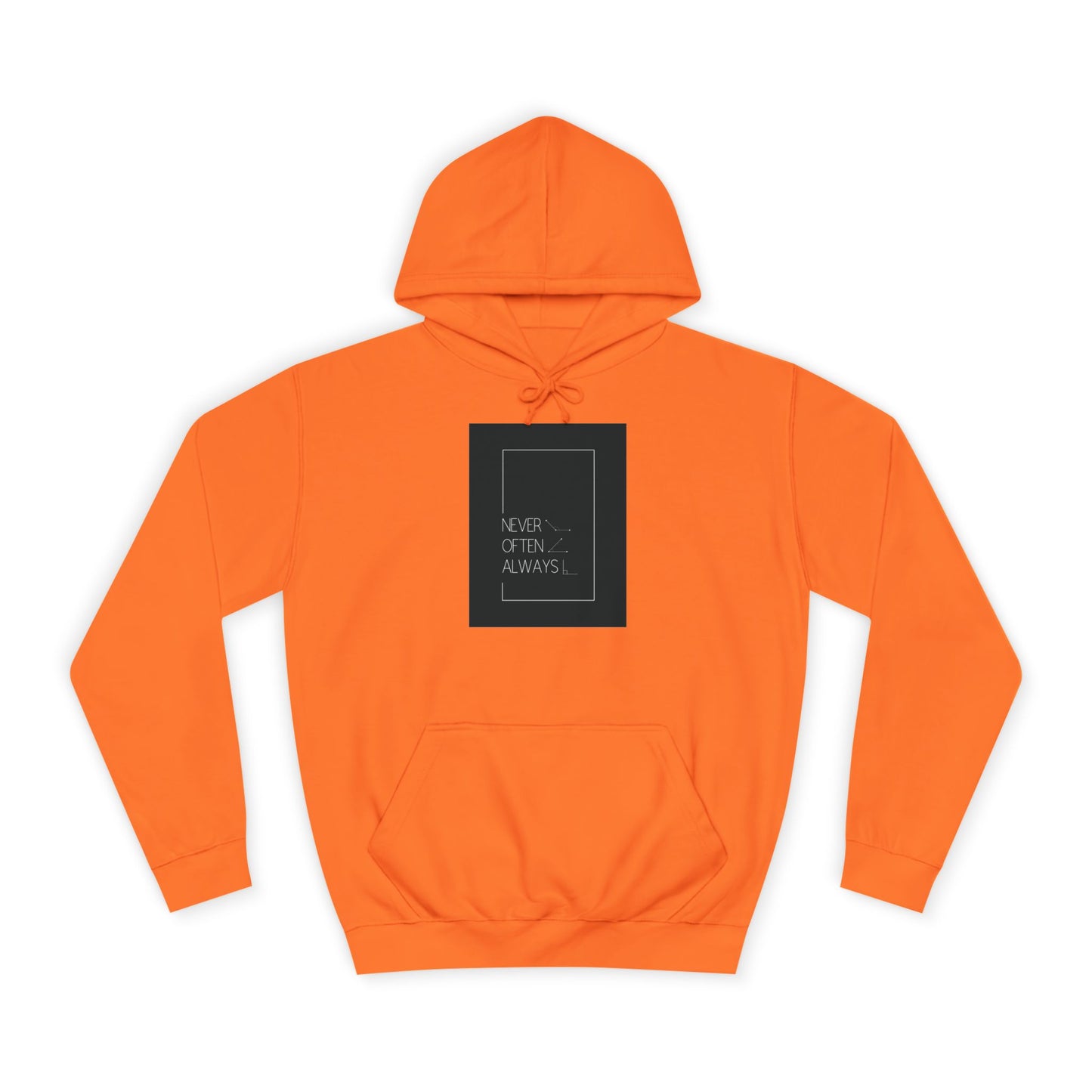 Geometric Puns College Hoodie for Women