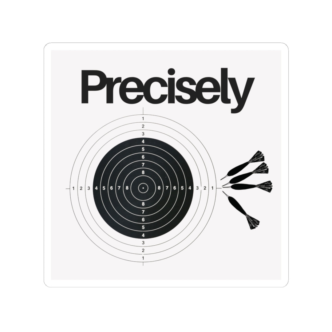 Sticker Precision Physics Pun Kiss-Cut Stickers