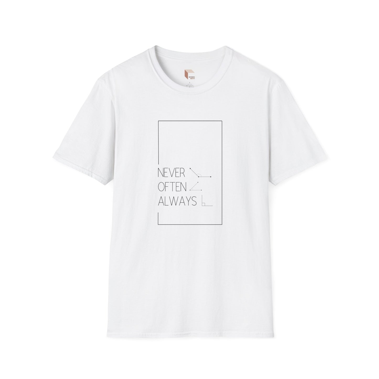 Geometric Pun T-Shirt Light Rarely Obtuse Often Acute Always Right
