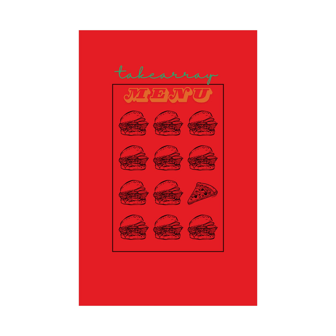 Red Array Math Pun Poster