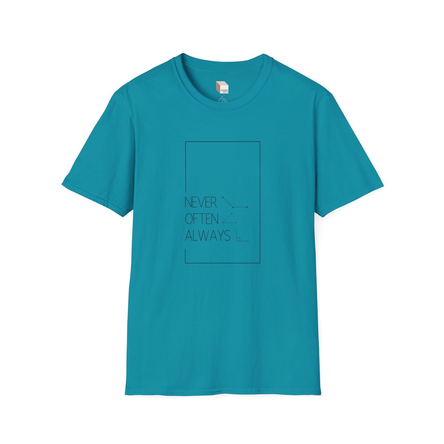 Geometric Pun T-Shirt Light Rarely Obtuse Often Acute Always Right