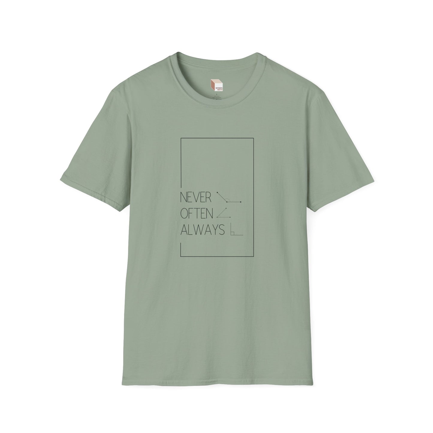 Geometric Pun T-Shirt Light Rarely Obtuse Often Acute Always Right