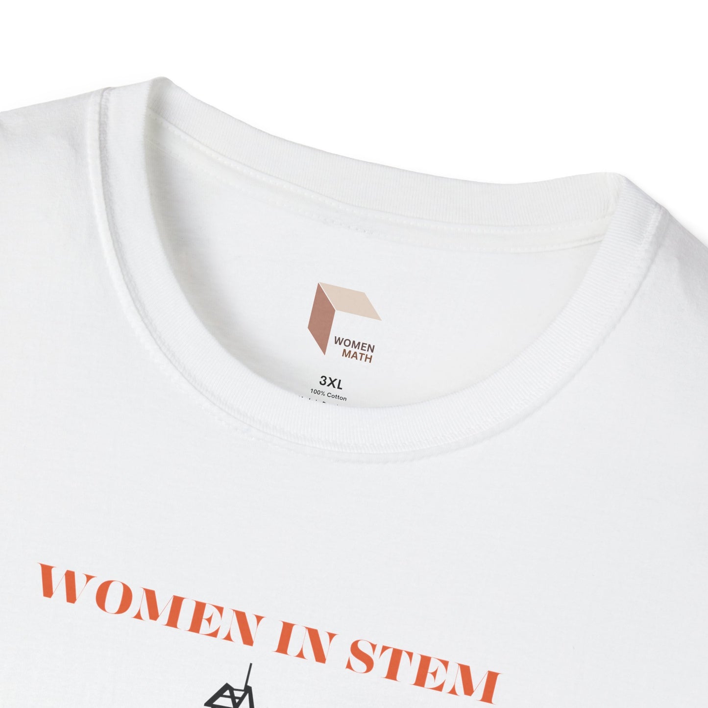 STEM Women Softstyle T-Shirt with Portraits & Tools Design