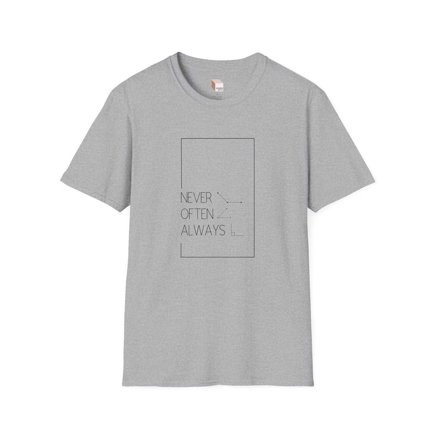Geometric Pun T-Shirt Light Rarely Obtuse Often Acute Always Right