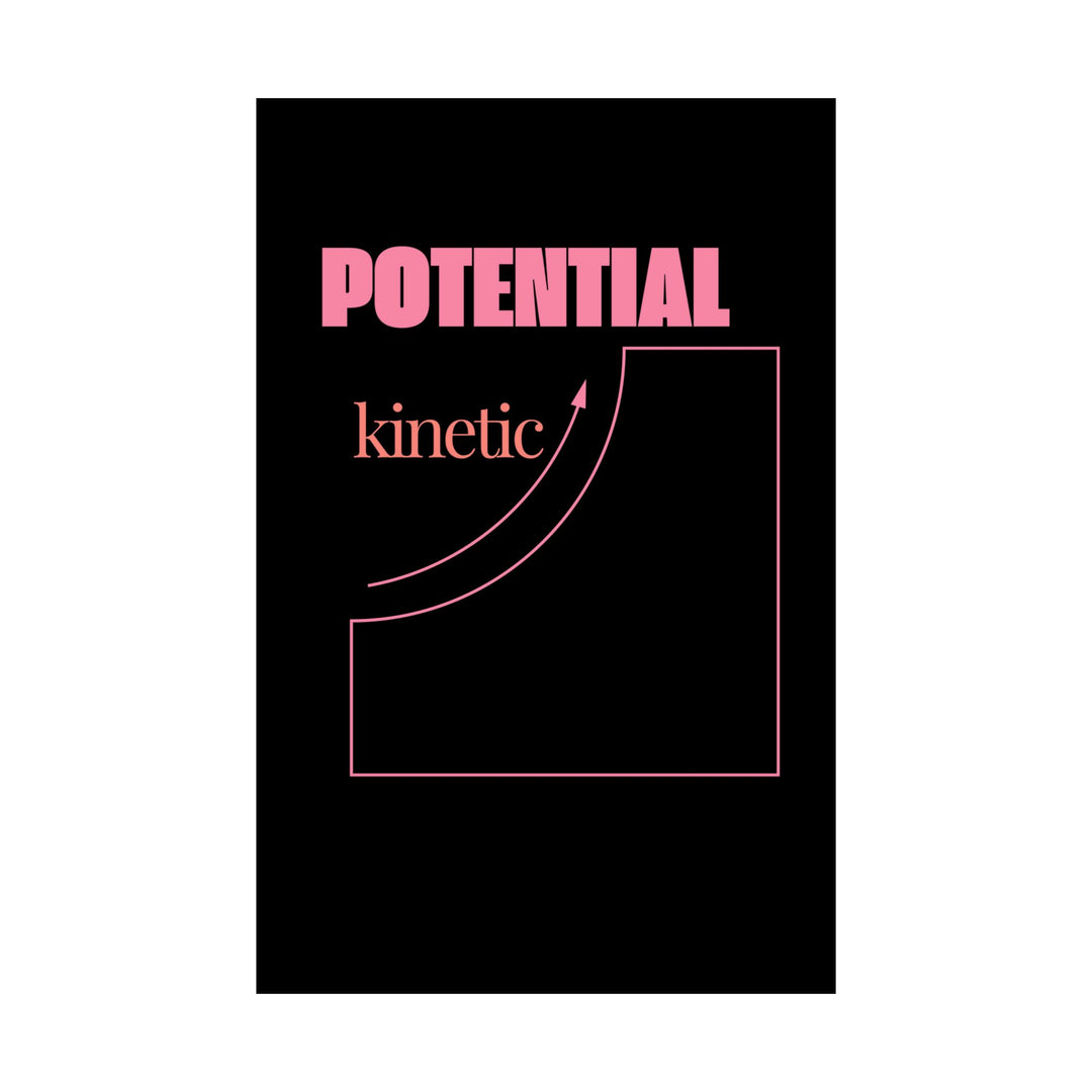 Vertical Posters - Physics and Engineering Pun about Energy - Black