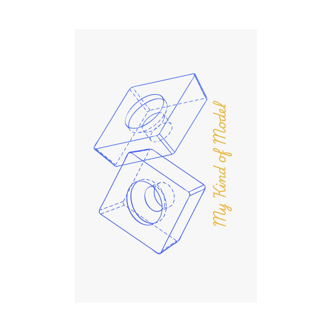 White Vertical Posters - Pun for Mechanical Engineer and 3D CAD Designers