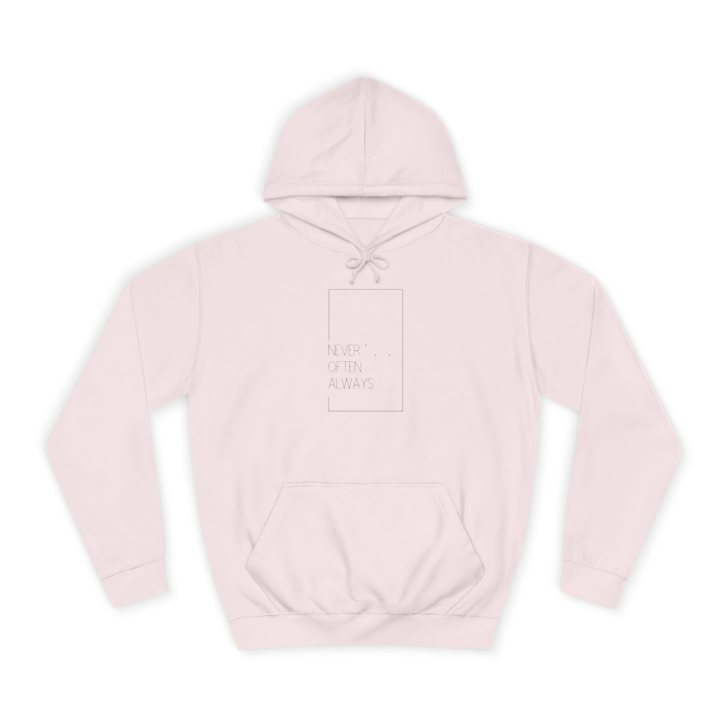 Geometric Puns College Hoodie for Women - White Text