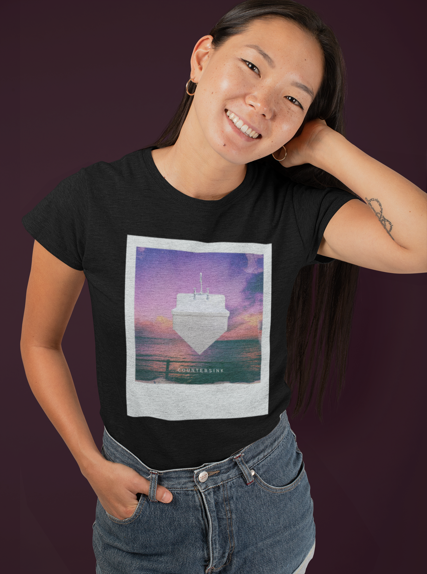 Countersink. A Mechanic's Pun Tee.