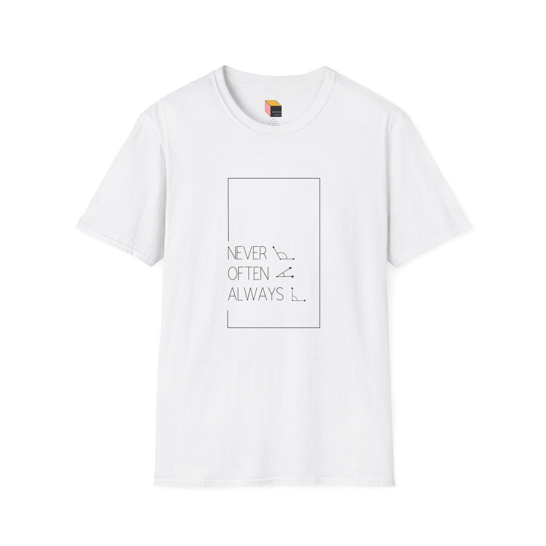 Geometric Pun T-Shirt Light Rarely Obtuse Often Acute Always Right