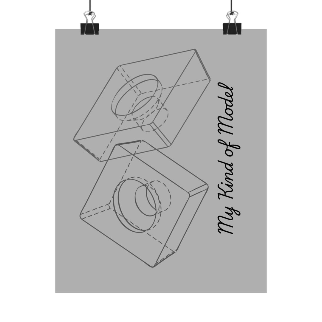 Gray Vertical Posters - Pun for Mechanical Engineer and 3D CAD Designers Product vendor