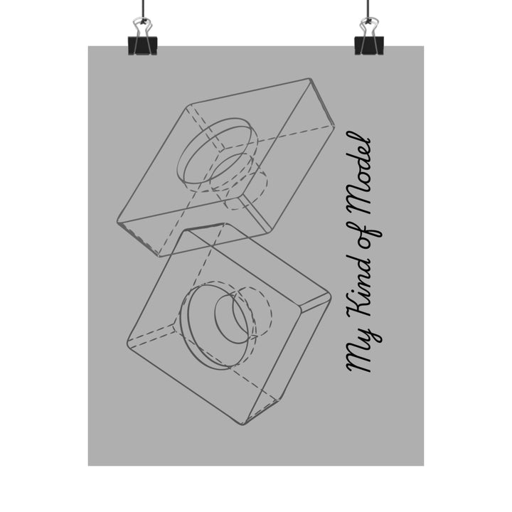 Gray Vertical Posters - Pun for Mechanical Engineer and 3D CAD Designers Product vendor