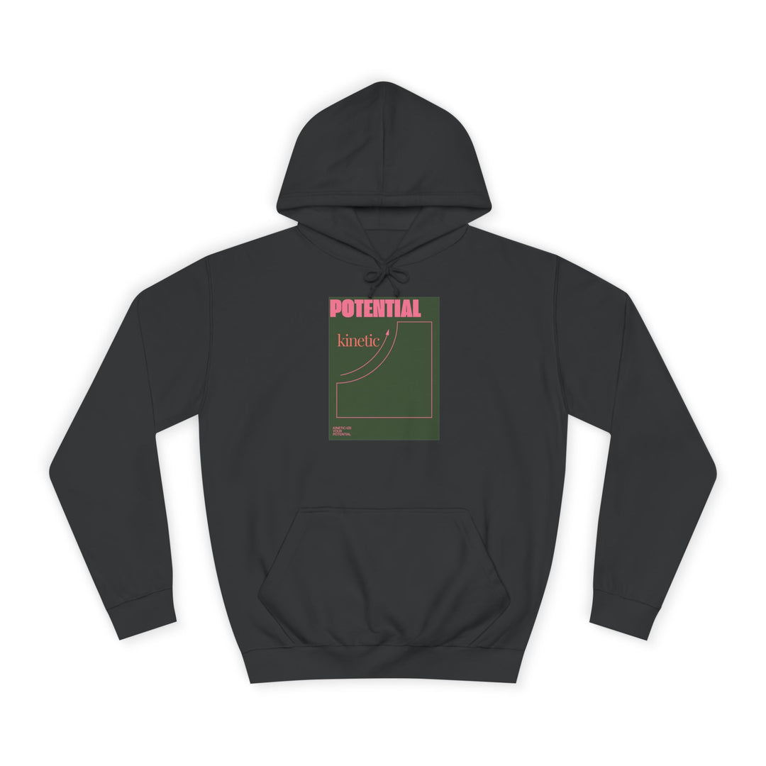 Science Pun College Hoodie - Potential Kinetic Energy