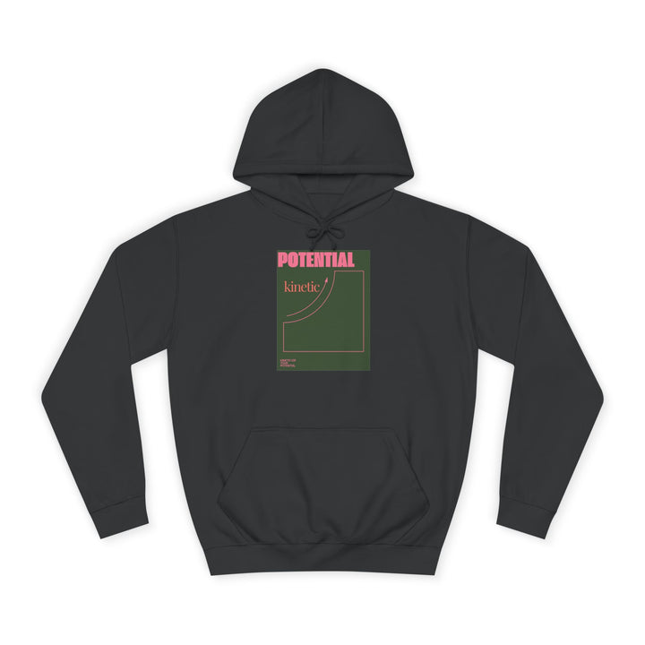 Science Pun College Hoodie - Potential Kinetic Energy