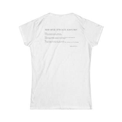 Rarely obtuse. Often acute. Always right.  GEOMETRIC GRAPHIC T SHIRT. Product vendor