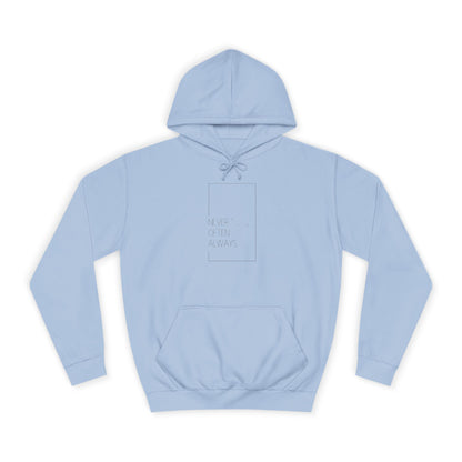 Geometric Puns College Hoodie for Women - White Text