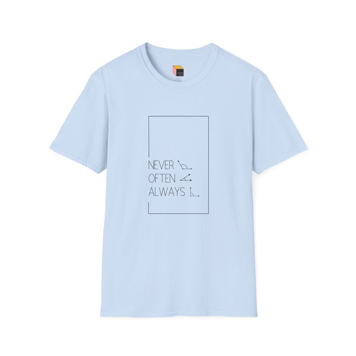 Geometric Pun T-Shirt Light Rarely Obtuse Often Acute Always Right