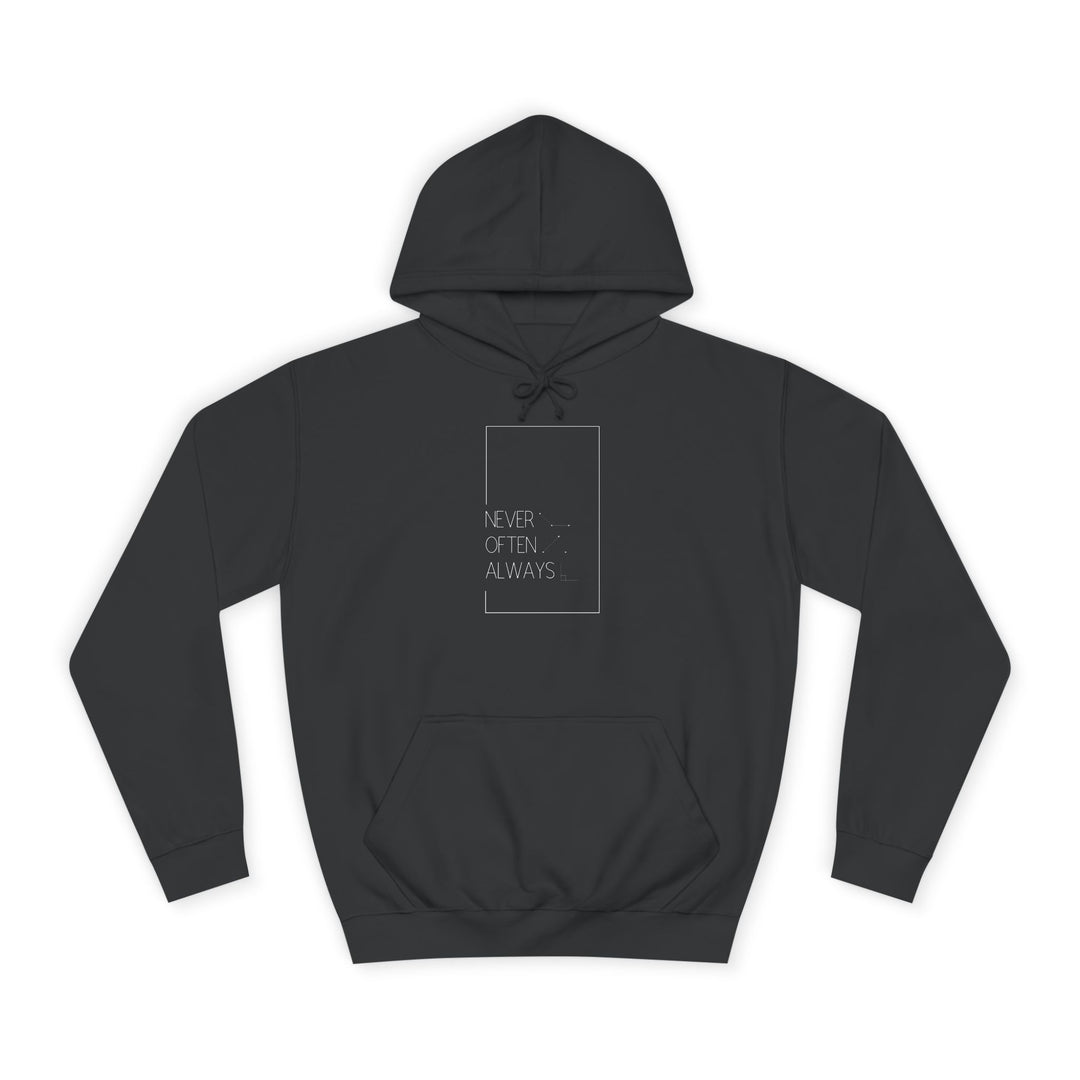 Black Geometric Puns College Hoodie for Women
