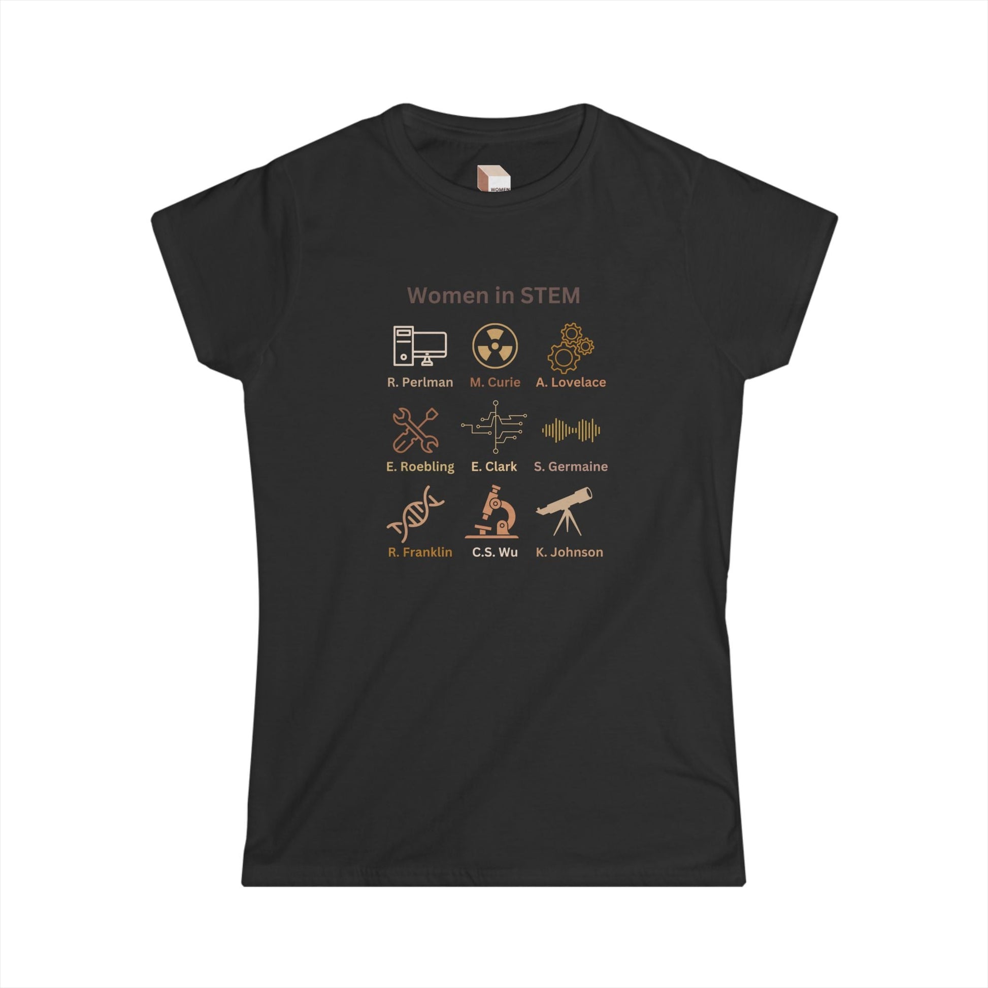 Women's STEM Black  T-Shirt Science Engineering Technology Math Product vendor