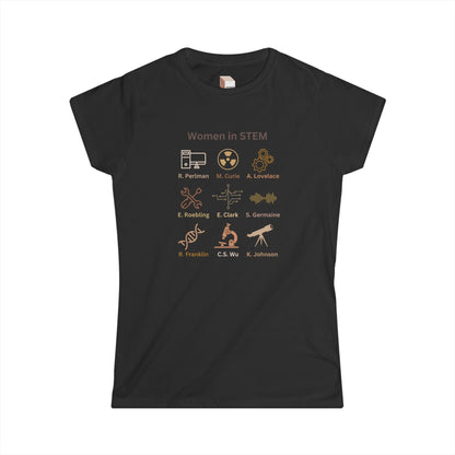 Women's STEM Black  T-Shirt Science Engineering Technology Math Product vendor