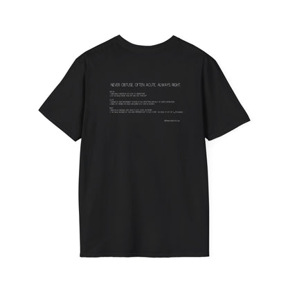 Rarely Obtuse. Often Acute. Always Right. T shirt gifts for engineers. Product vendor