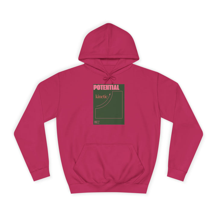 Science Pun College Hoodie - Potential Kinetic Energy