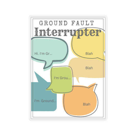 Sticker Set: GFI Technician Pun