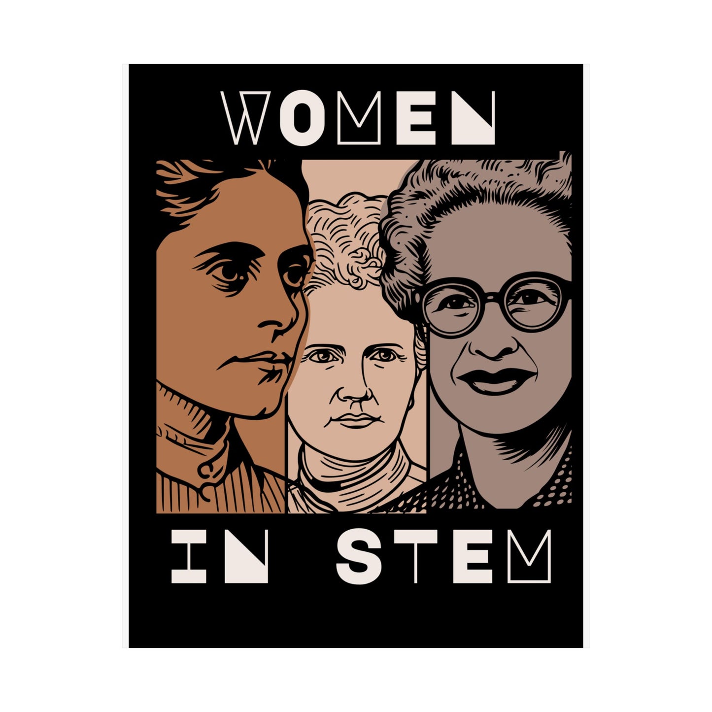 STEM Women Vertical Poster