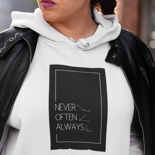 Geometric Puns College Hoodie for Women - Stylish and Comfy Winter Wear