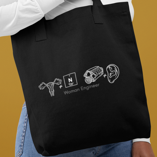 Engineer Tote Bag - Woman Engineer Pictogram