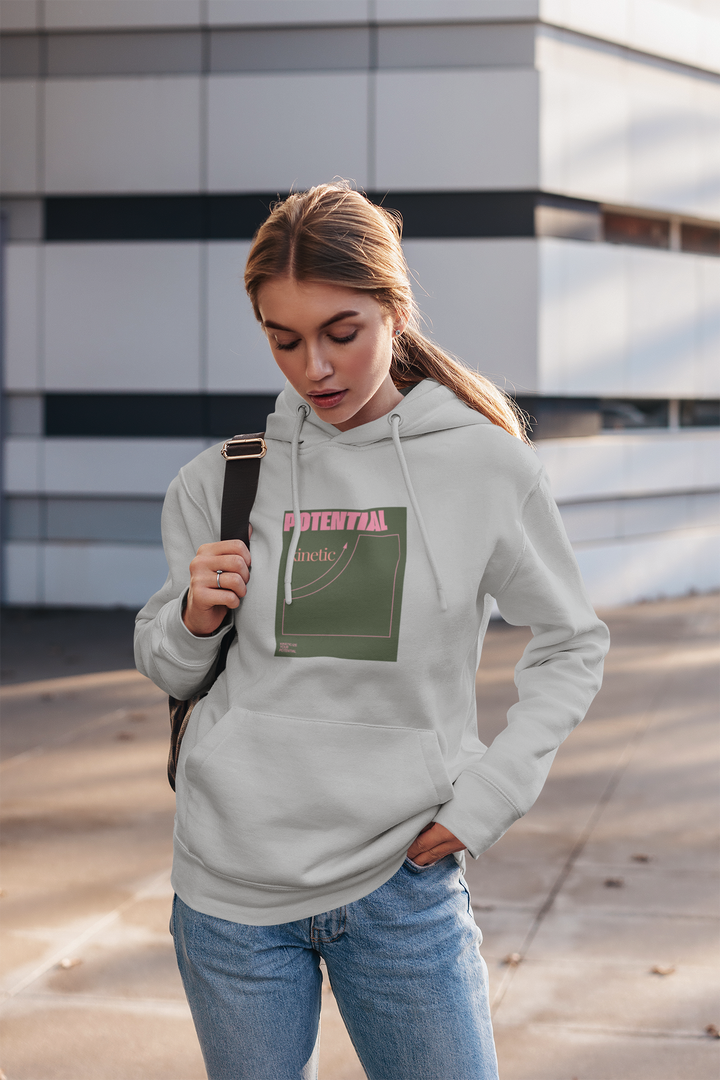 Science Pun College Hoodie - Potential Kinetic Energy