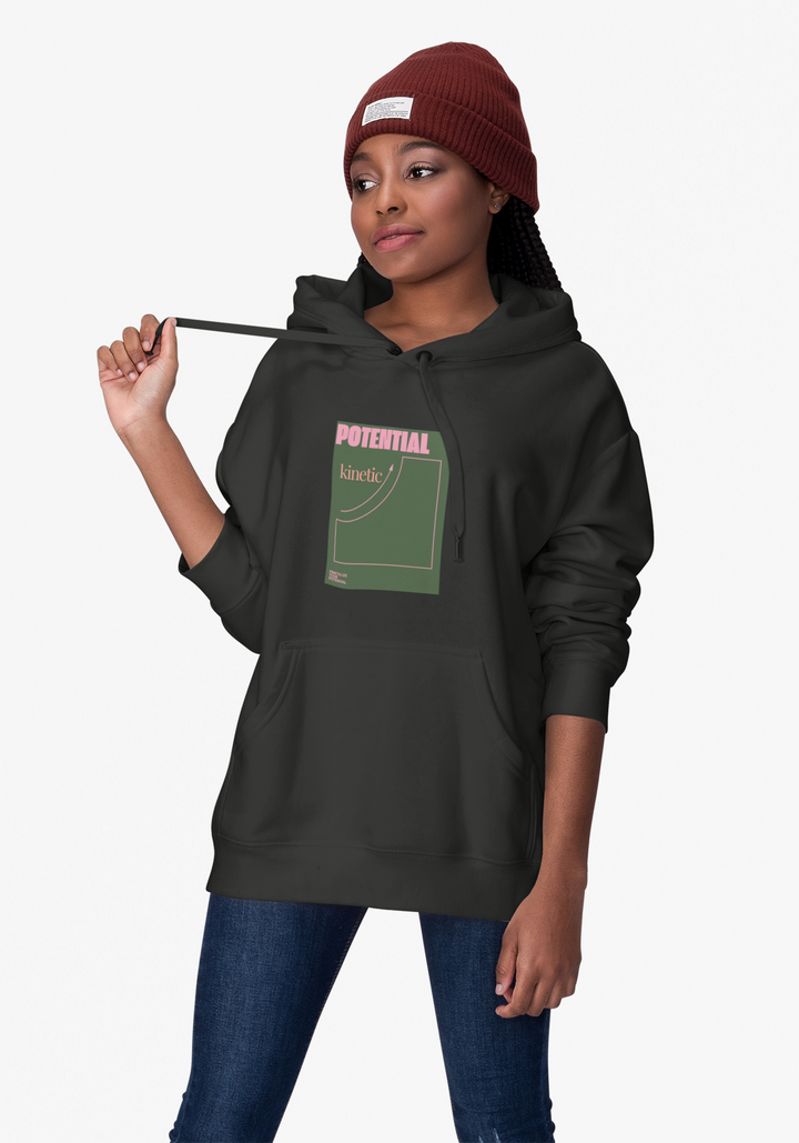 Science Pun College Hoodie - Potential Kinetic Energy
