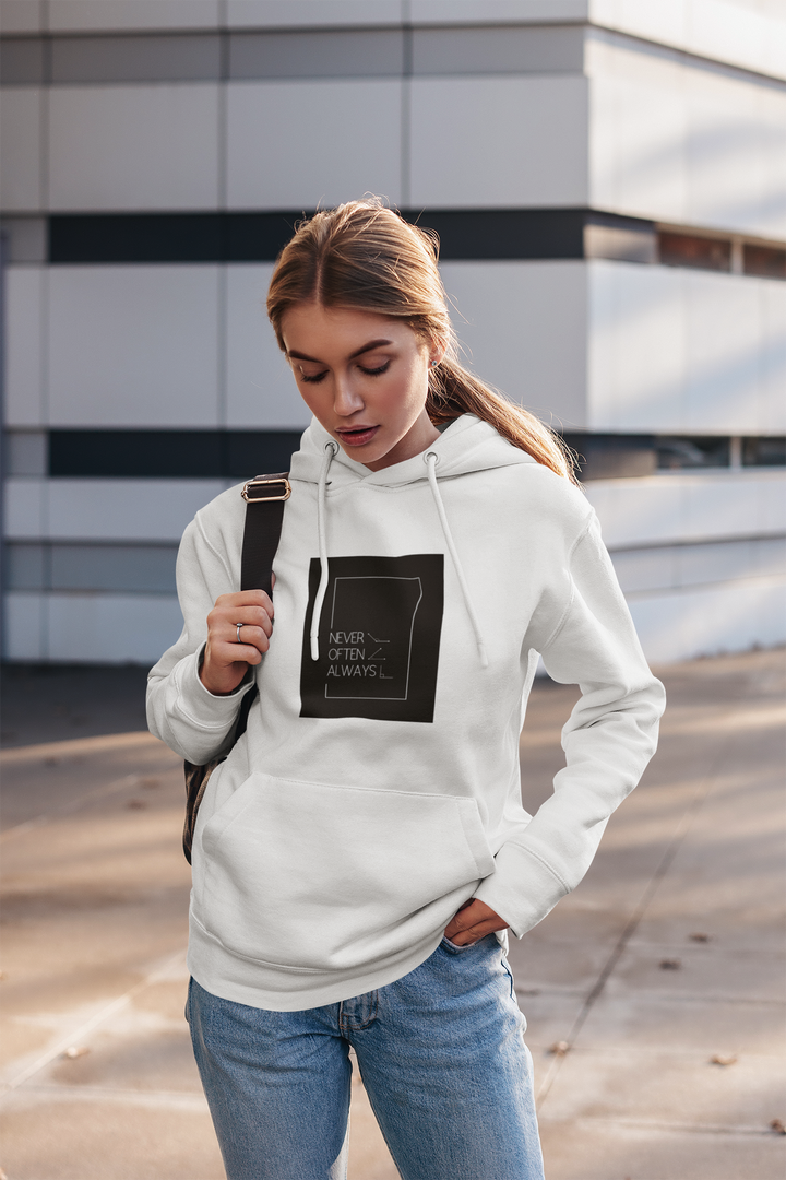 Geometric Puns College Hoodie for Women