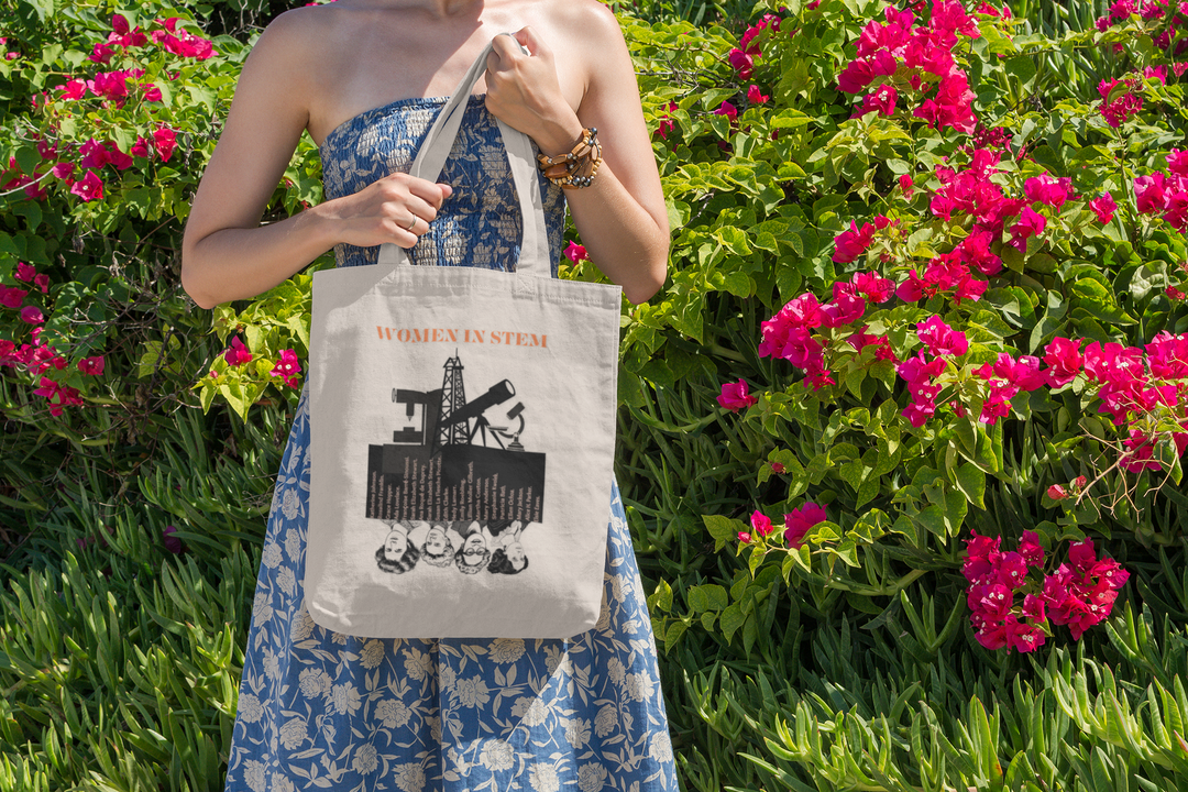 Cotton Canvas Tote Bag - Women in STEM Design